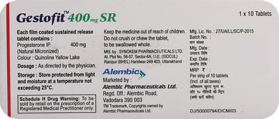Gestofit Sr 400mg Strip Of 10 Tablets