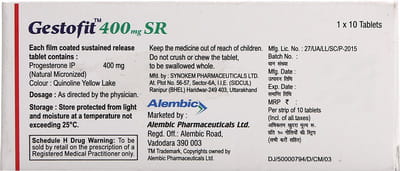 Gestofit Sr 400mg Strip Of 10 Tablets