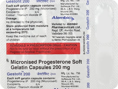 Gestofit 200mg Strip Of 10 Capsules