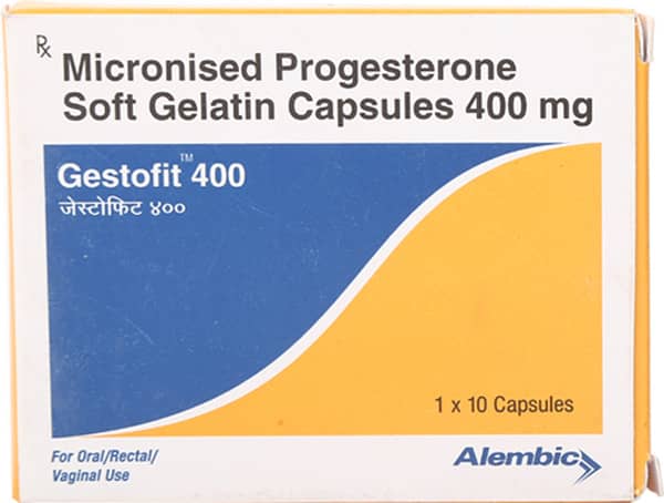Gestofit 400mg Strip Of 10 Oral/Vaginal/Rectal Capsules