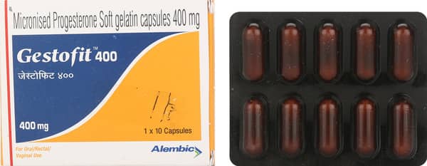 Gestofit 400mg Strip Of 10 Oral/Vaginal/Rectal Capsules