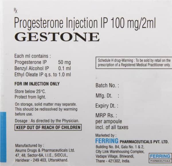 Gestone 100mg/2ml Injection 10x2ml