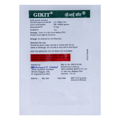 Gikit Sachet Of 1gm Oral Powder