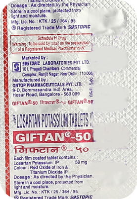 Giftan 50mg Strip Of 10 Tablets