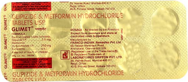 Glimet Strip Of 10 Tablets