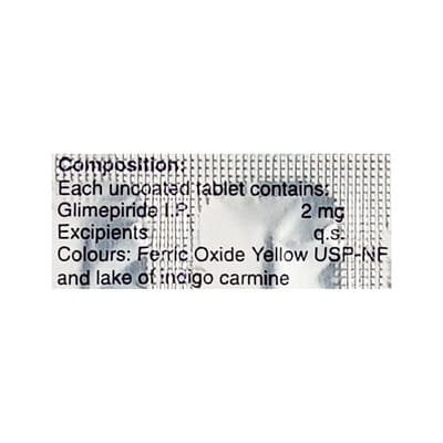 Glimulin 2mg Strip Of 10 Tablets