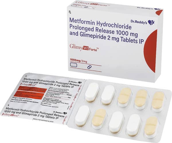 Glimy M2 Forte Strip Of 10 Tablets