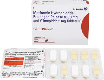 Glimy M2 Forte Strip Of 10 Tablets