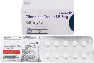 Glimy 3mg Strip Of 10 Tablets