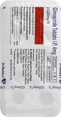 Glimy 4mg Strip Of 10 Tablets
