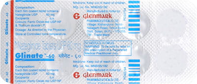 Glinate 60mg Tablet