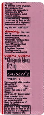 Glisen 2mg Strip Of 10 Tablets