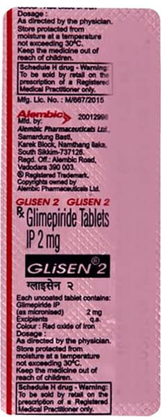 Glisen 2Mg Strip Of 10 Tablets