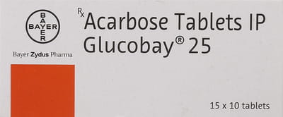 Glucobay 25mg Strip Of 10 Tablets