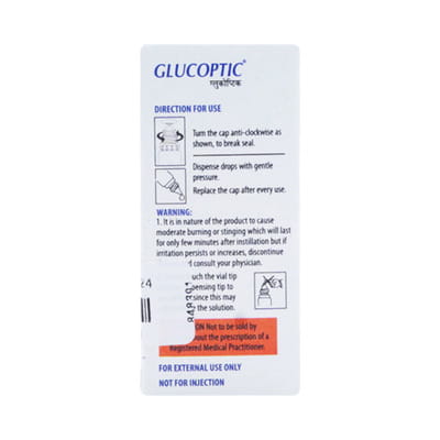 Glucoptic Bottle Of 5ml Eye Drops