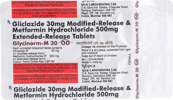 Glycinorm M Od 30mg Strip Of 10 Tablets