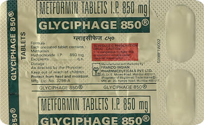 Glyciphage 850mg Strip Of 10 Tablets