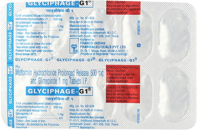Glyciphage G 1mg Strip Of 10 Tablets