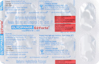 Glyciphage G2 Forte Strip Of 10 Tablets