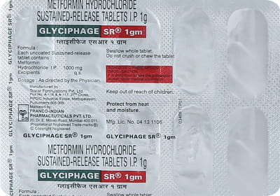 Glyciphage Sr 1gm Strip Of 10 Tablets