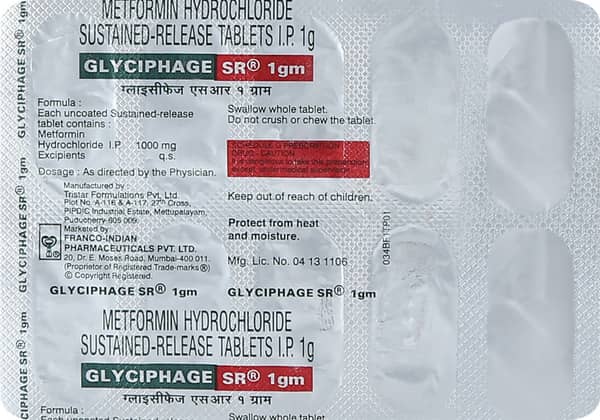Glyciphage SR 1gm Tablet