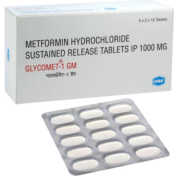 ग्लायकोमेट-1 जीएम टैबलेट