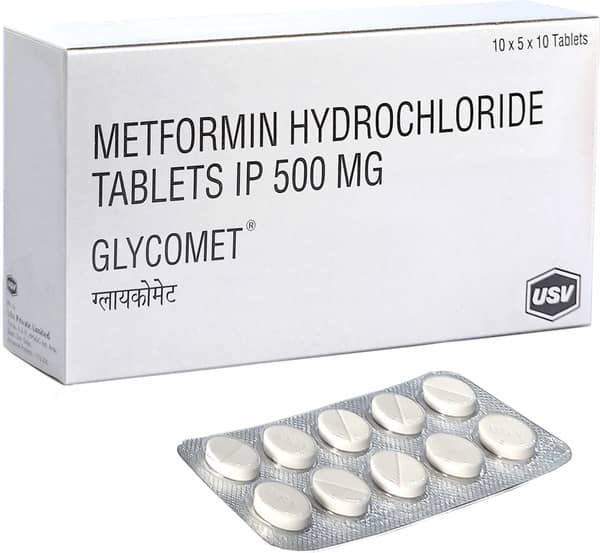 Glycomet 500Mg Strip Of 10 Tablets
