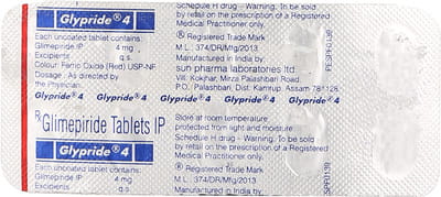 Glypride 4mg Tablet