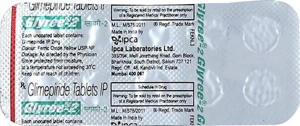 Glyree 2mg Strip Of 10 Tablets