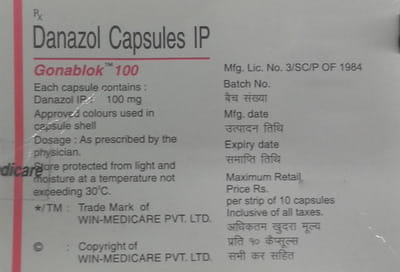 Gonablok 100mg Strip Of 10 Capsules