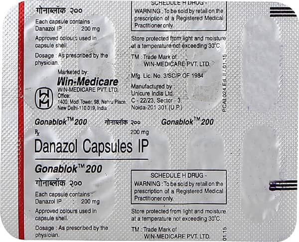 Gonablok 200mg Strip Of 10 Capsules