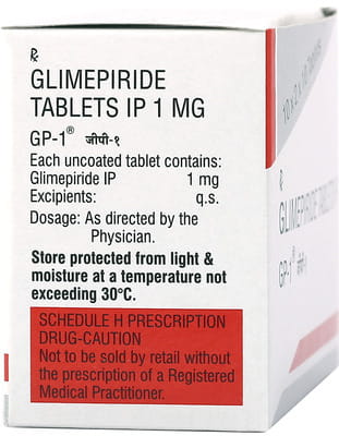 Gp 1mg Strip Of 10 Tablets