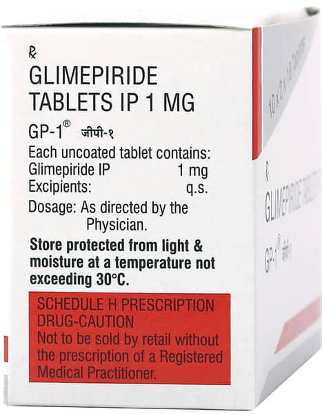 Gp 1mg Strip Of 10 Tablets