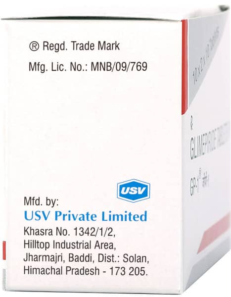 Gp 1mg Strip Of 10 Tablets