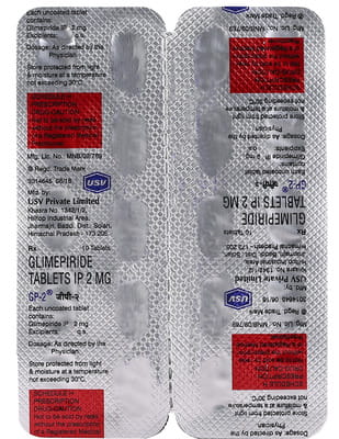 Gp 2mg Strip Of 10 Tablets