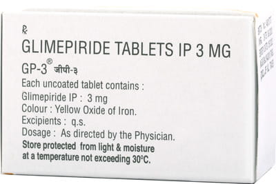 Gp 3mg Strip Of 10 Tablets