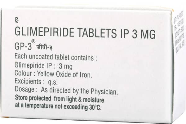 Gp 3mg Strip Of 10 Tablets