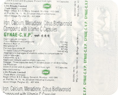 Gynae Cvp Strip Of 10 Capsules