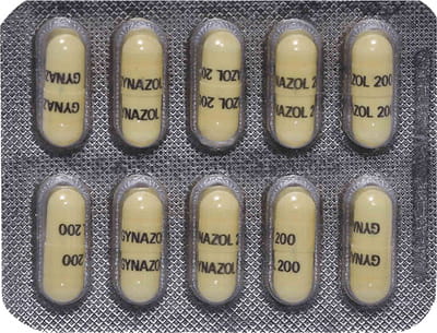 Gynazol 200mg Strip Of 10 Capsules