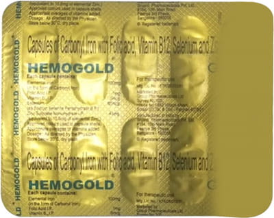 Hemogold Strip Of 10 Capsules