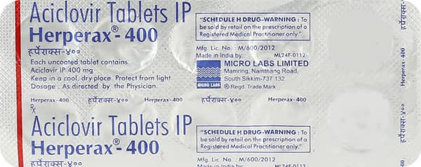 Herperax 400mg Strip Of 10 Tablets