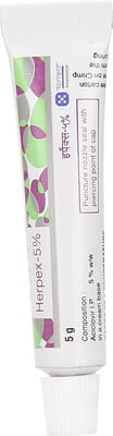 Herpex 5% Tube Of 5gm Cream