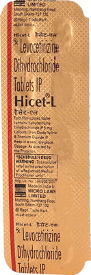 Hicet L 5mg Strip Of 10 Tablets