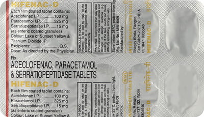 Hifenac D Strip Of 10 Tablets