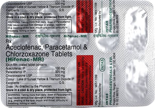 Hifenac Mr Strip Of 10 Tablets