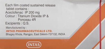 Hifenac Sr 200mg Strip Of 10 Tablets