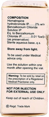 Homide Bottle Of 5ml Eye Drops