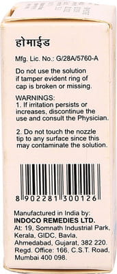 Homide Bottle Of 5ml Eye Drops