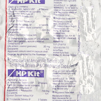 Hp Kit Strip Of 6 Capsule & Tablet Combikit