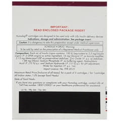 Humegon Injection Humalog Solution for Injection 5x3ml: Uses, Side Effects, Price, Dosage ...